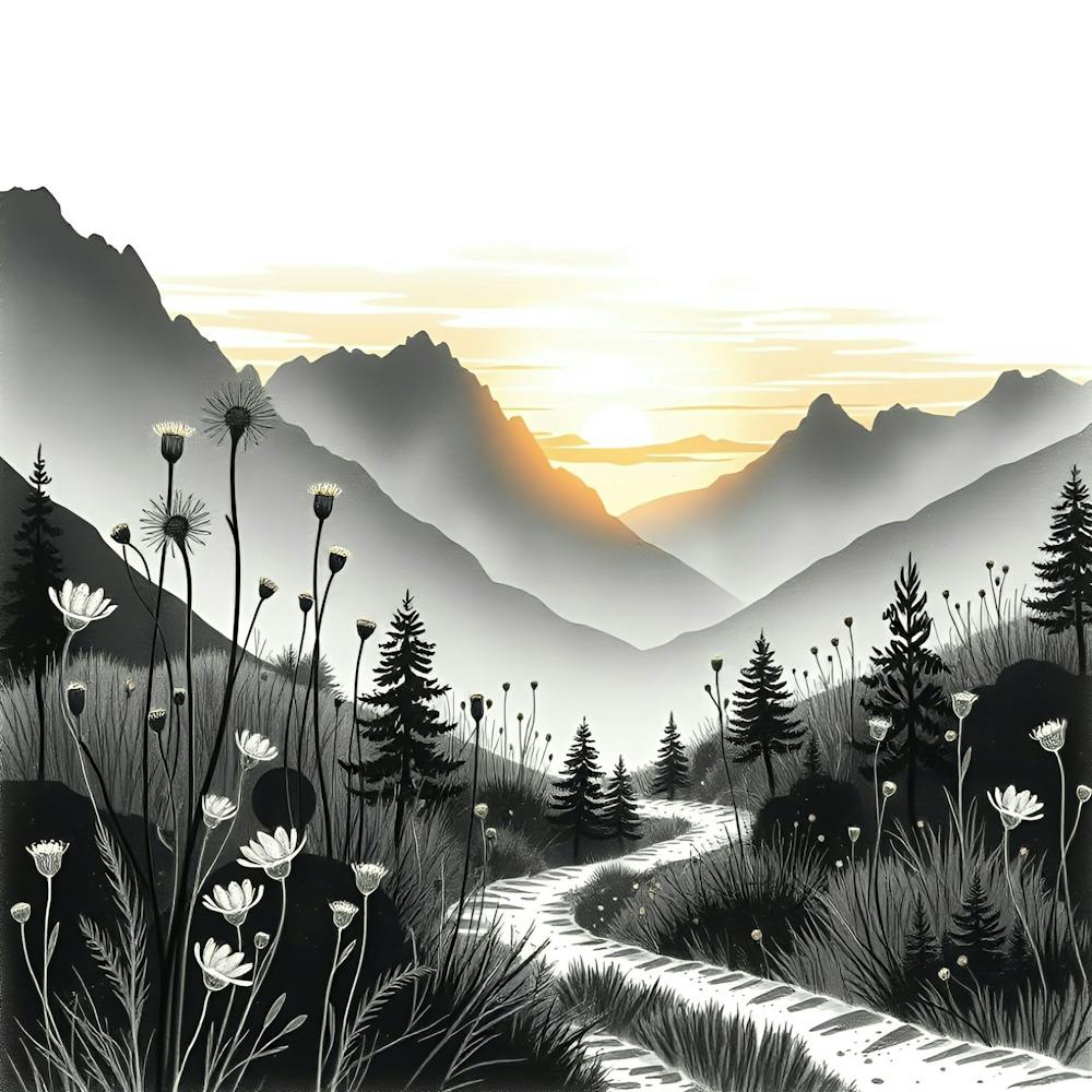 Sunset In The Mountains 48