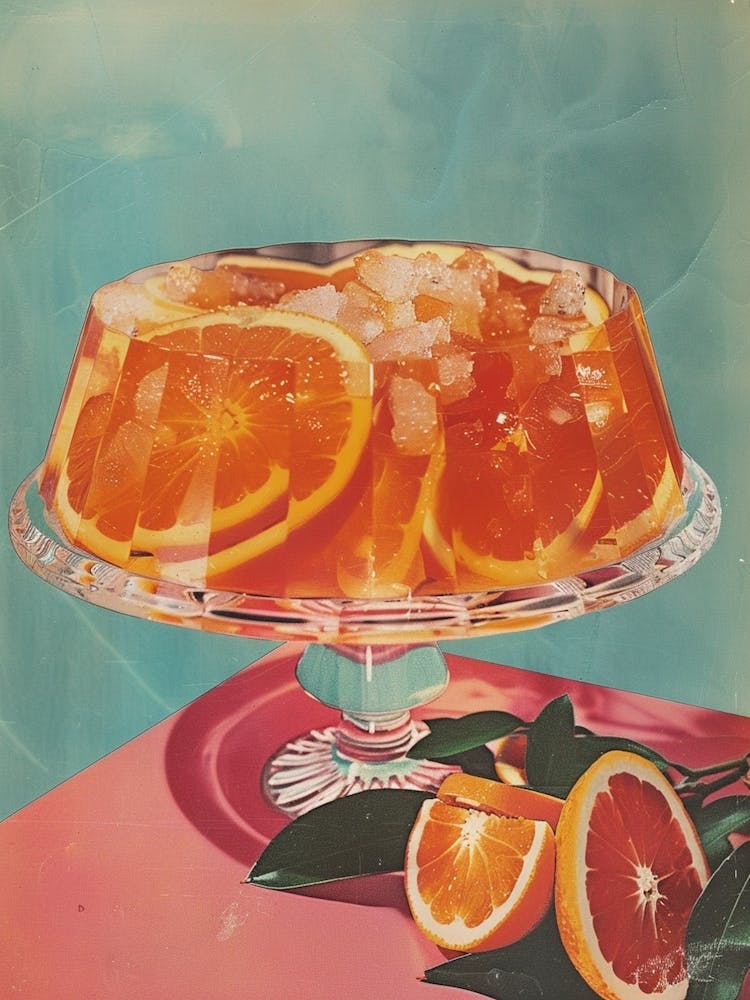 Orange Jelly Retro Collage 1