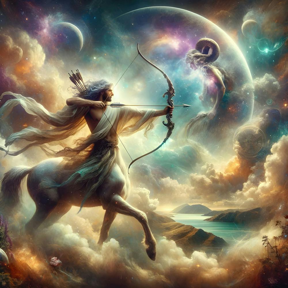Sagittarius Mystique: A Surreal Astrological Vision