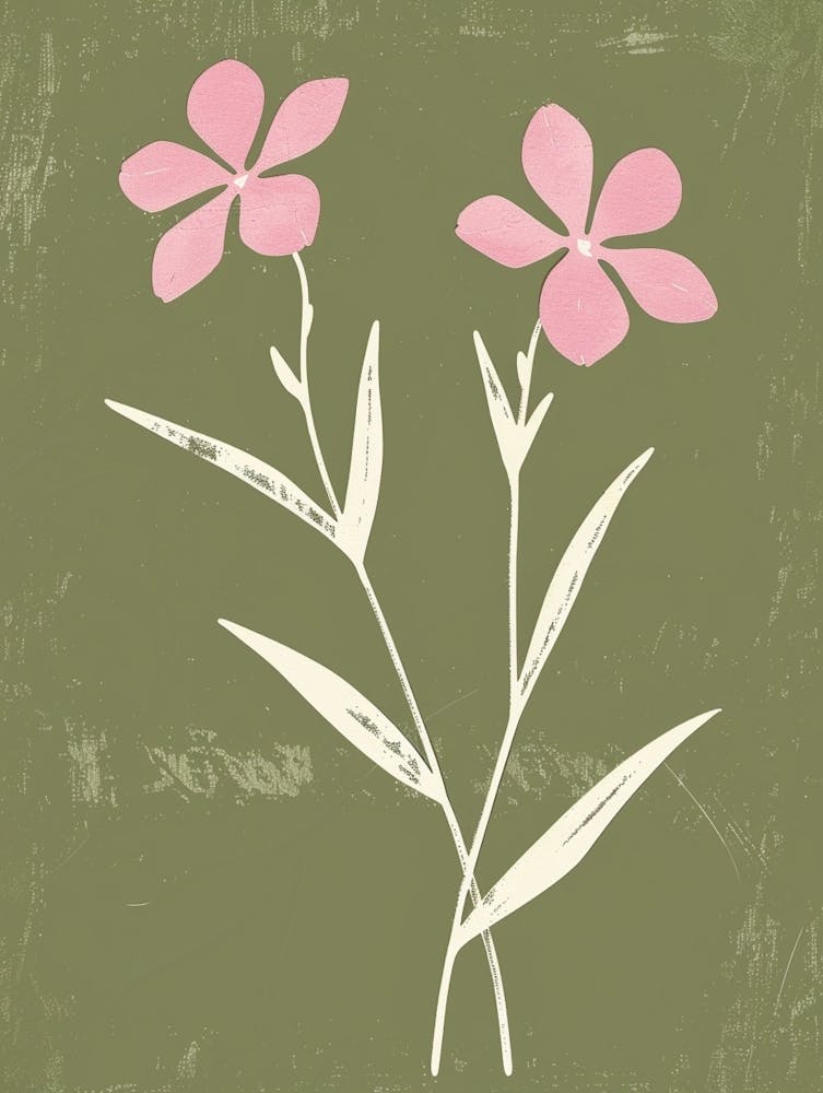 Pink & Green Forget Me Not 3