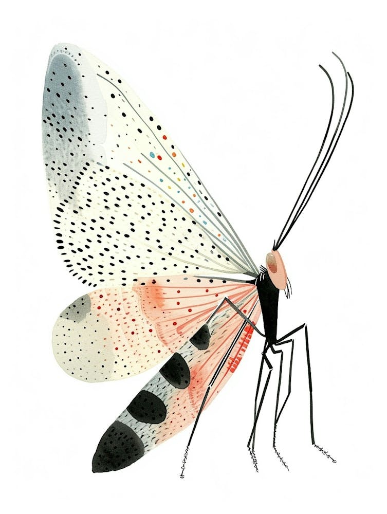 Colourful Insect Illustration Lacewing 20