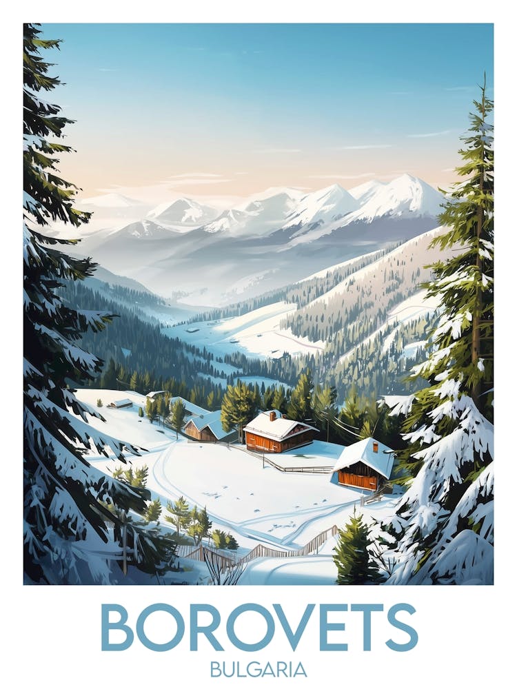 Affiche de voyage Borovets