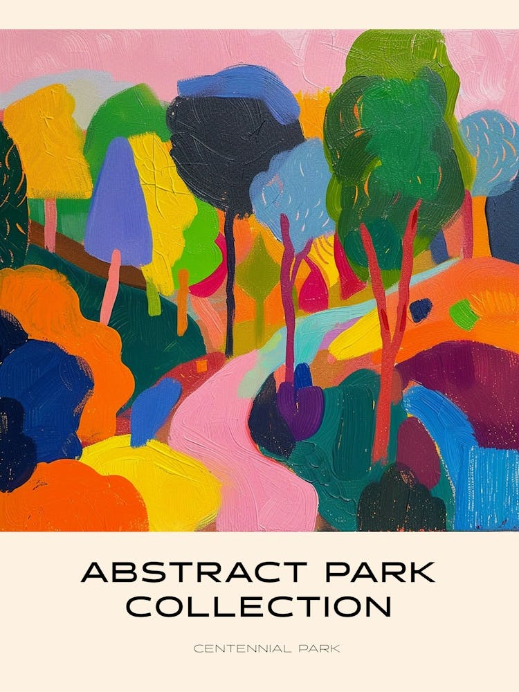 Abstract Park Collection Poster Centennial Park Sydney 3