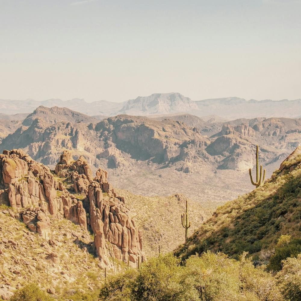 Desert Hiking View Square