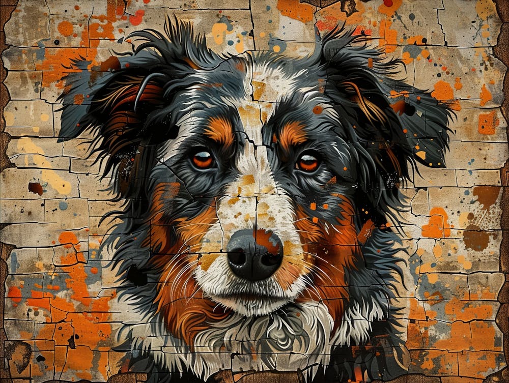 Australian Shepherd Fine Art Portrait 2