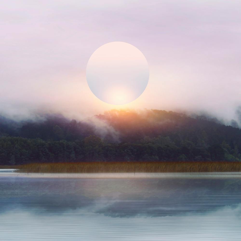 Sunset In The Mountains Square