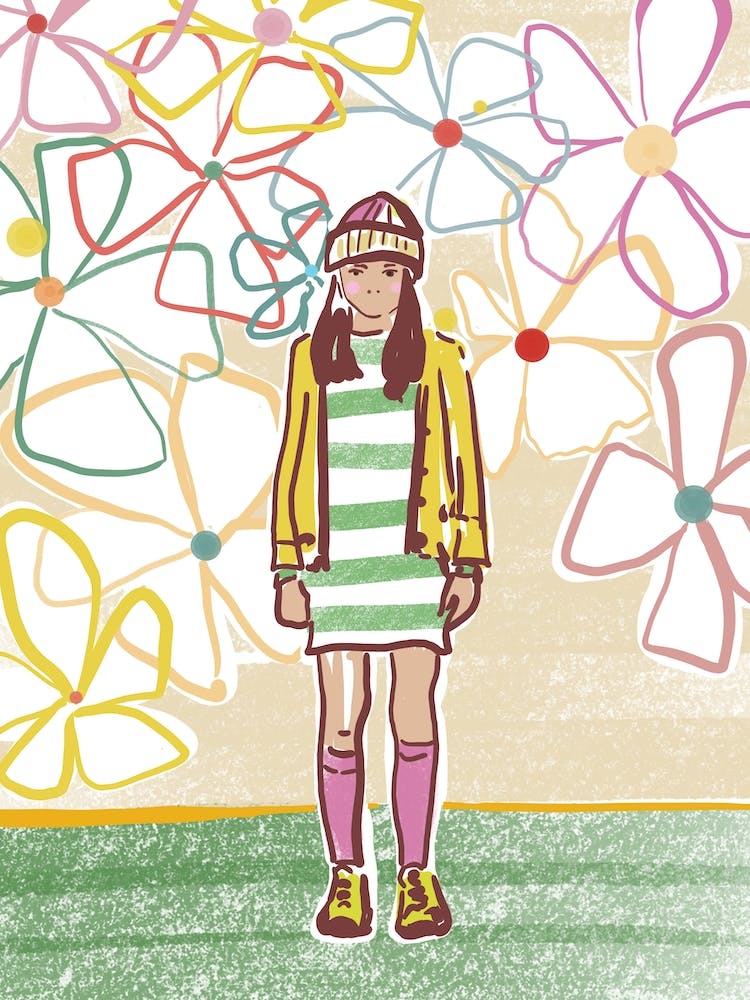 Girl With Flowers