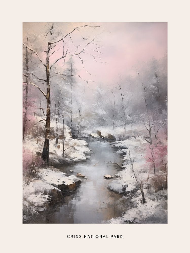 Dreamy Winter National Park Poster  Crins National Park France 4