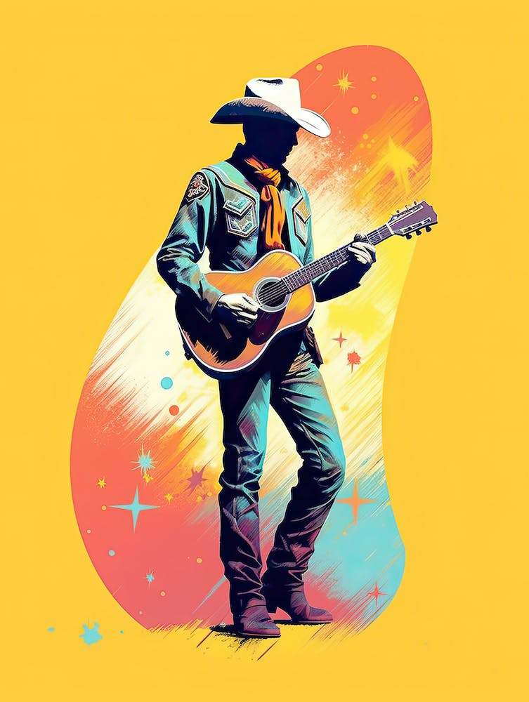 Cowboy with Acoustic Guitar