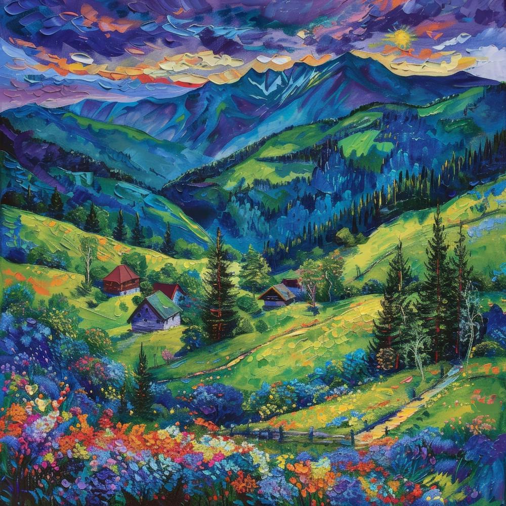 Sunset In The Mountains 55