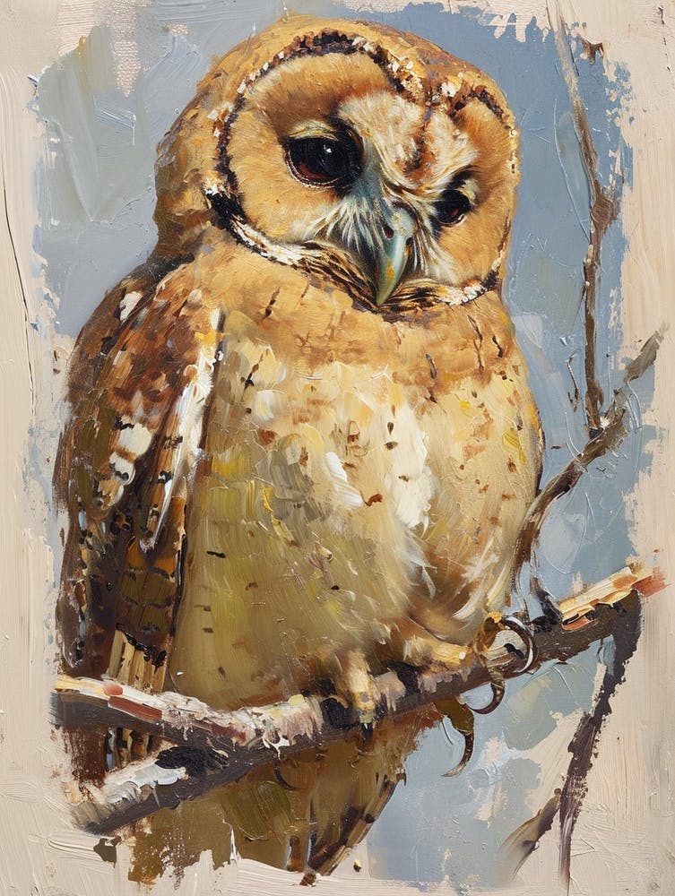 Australian Masked Owl Painting 1