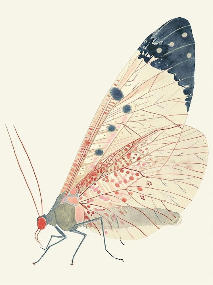 Colourful Insect Illustration Lacewing 18