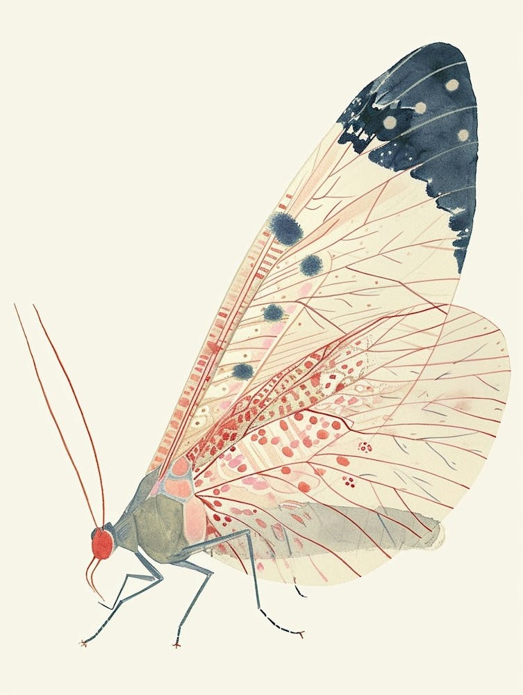 Colourful Insect Illustration Lacewing 18