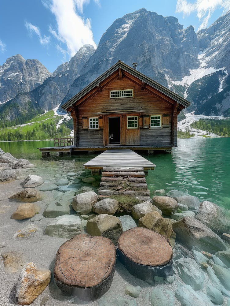 Cabin In The Alps