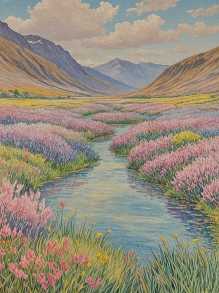 Flowers In A Valley