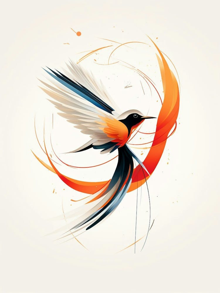 Bird Minimalist Abstract 1