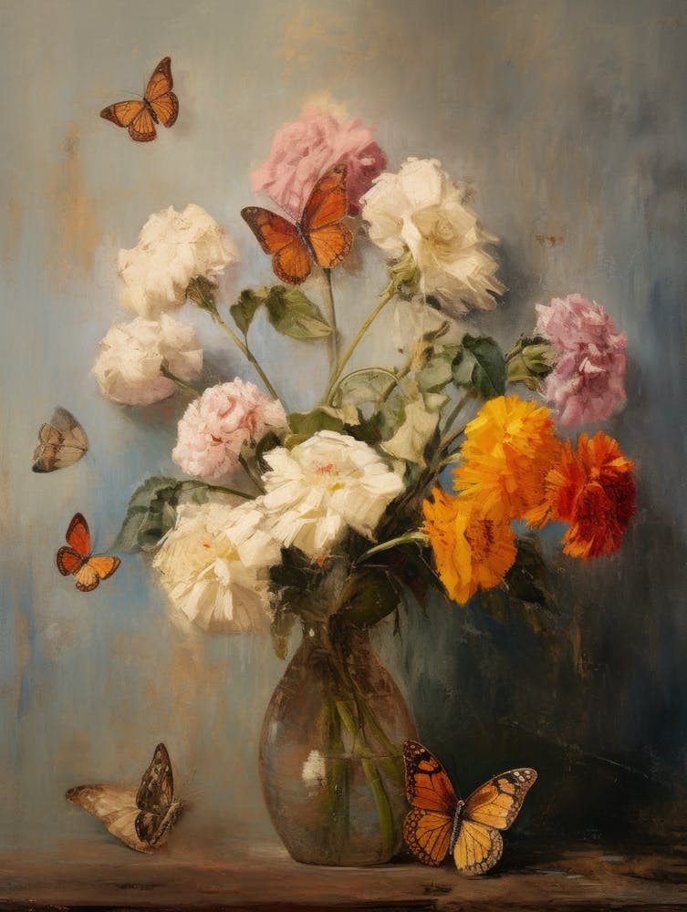 Flowers and Butterflies