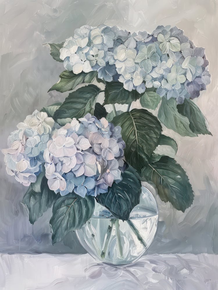A World Of Flowers Hydrangea 2 Painting