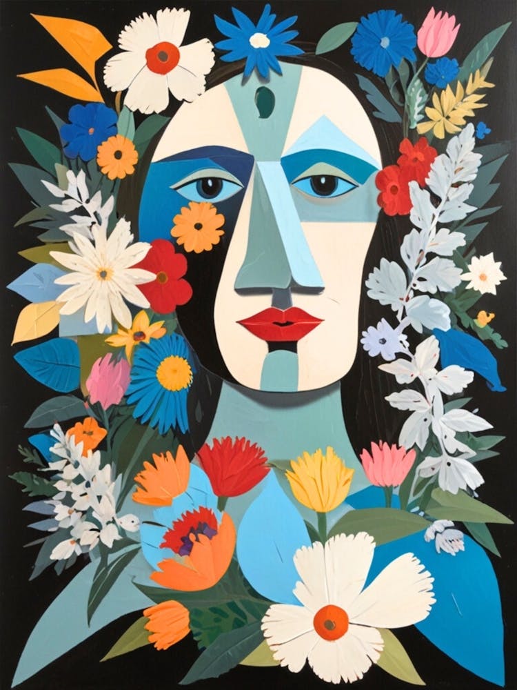 Woman With Flowers 17