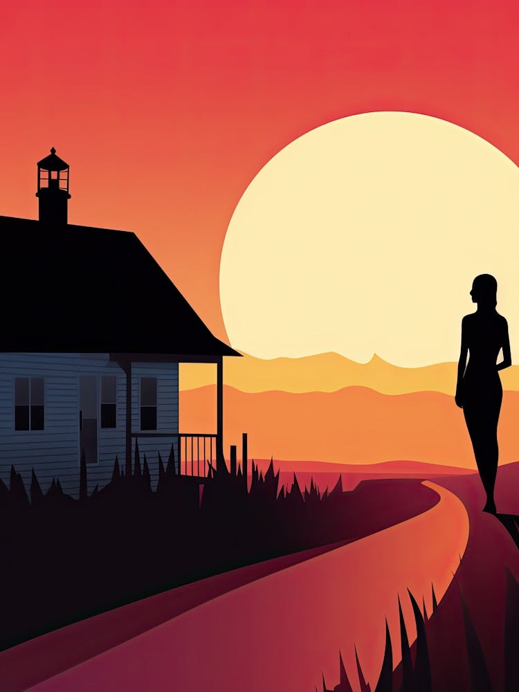 Outer Banks North Carolina, Usa, Bold Outlines 3