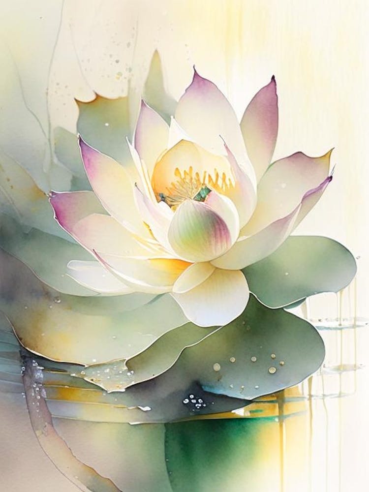 Early Lotus Storybook Watercolour 5
