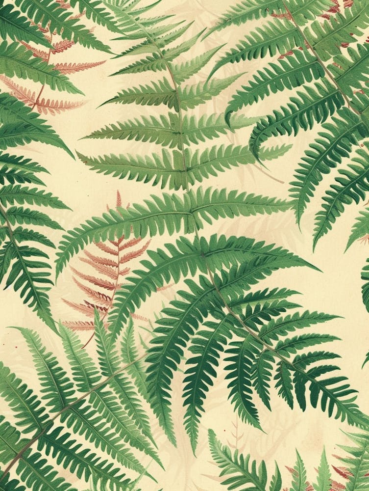 Pattern Poster Marsh Fern 1