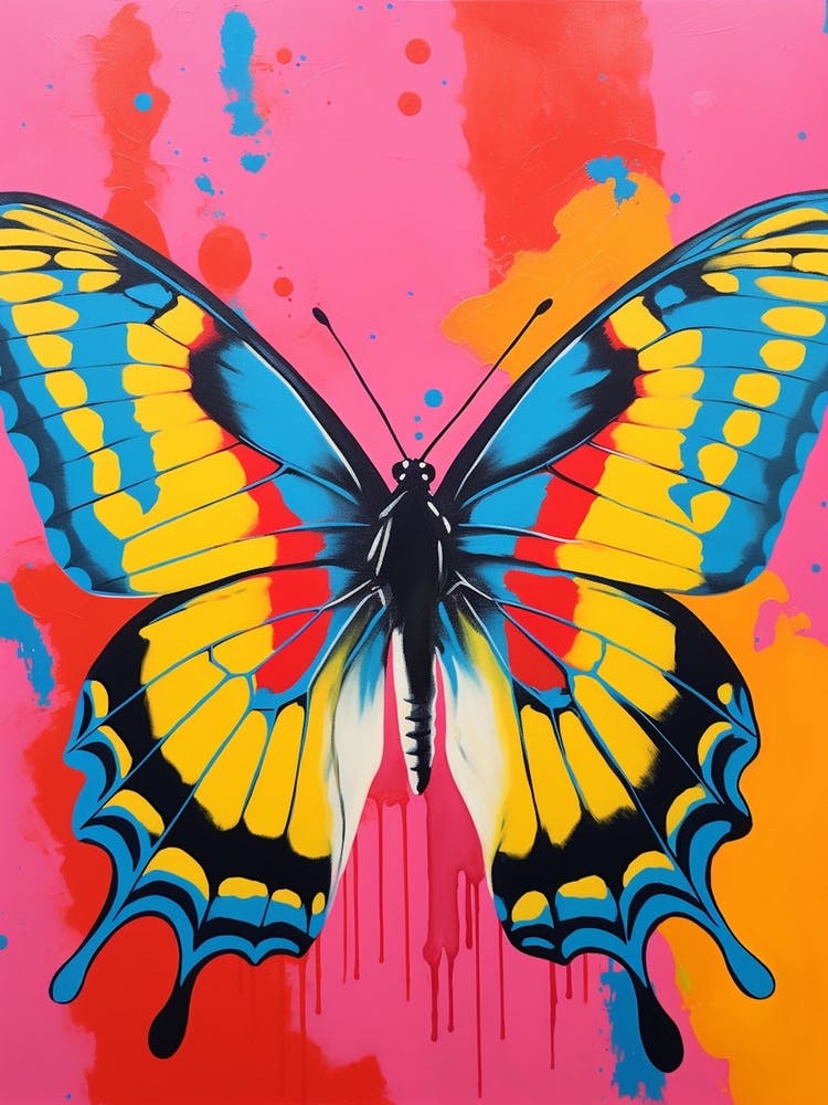 Pop Art Swallowtail Butterfly  2
