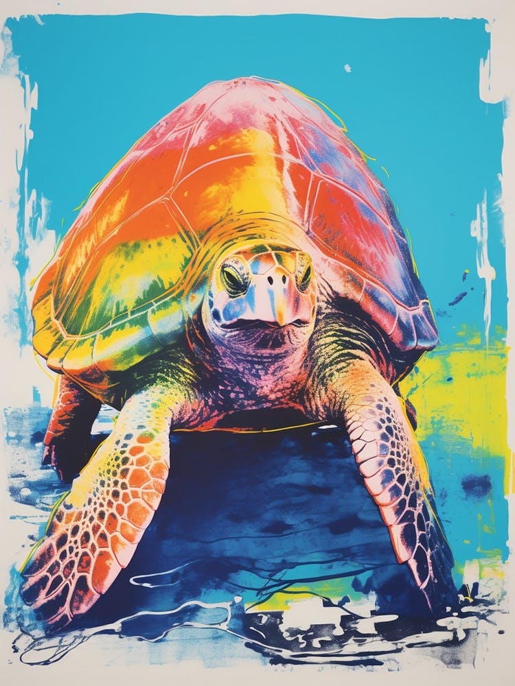 Sea Turtle Screen Print Inspired 1