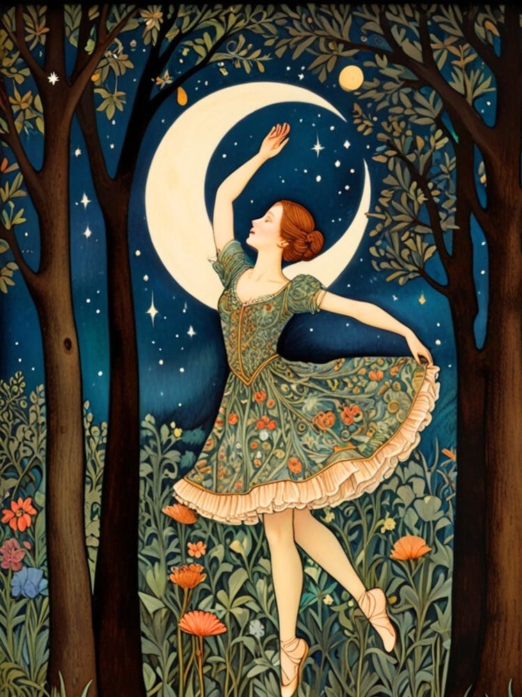 William Morris Ballerina In The Woods