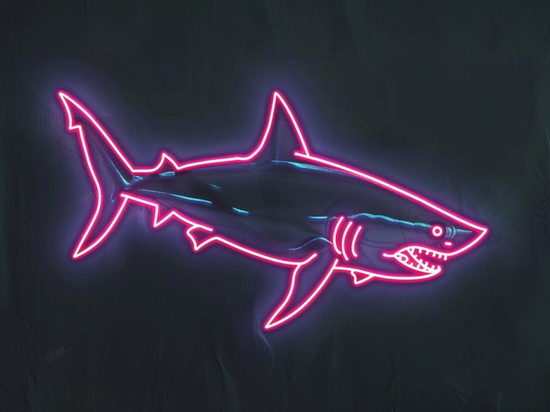 Neon Dark Red Whale Shark 5