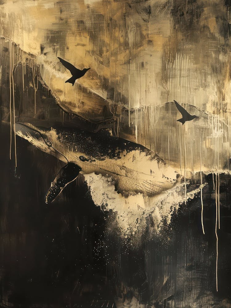 Whale Gold Effect Collage 2