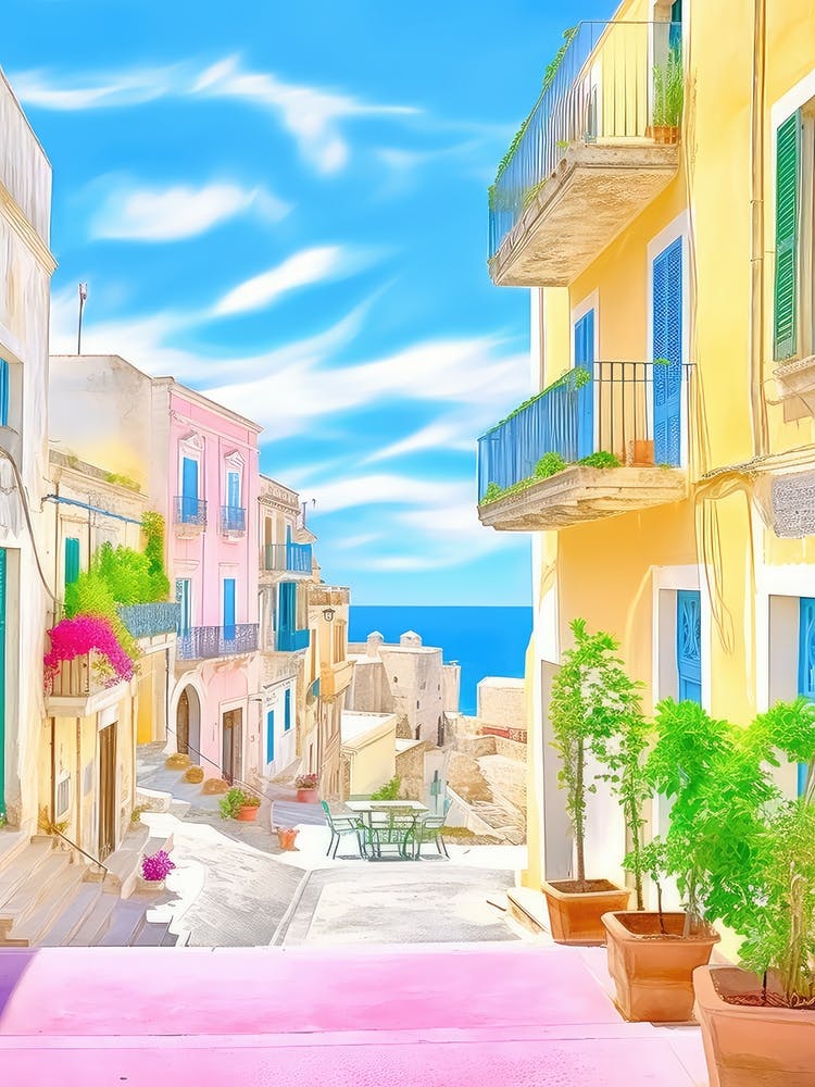 Otranto, Italy Colourful View 3