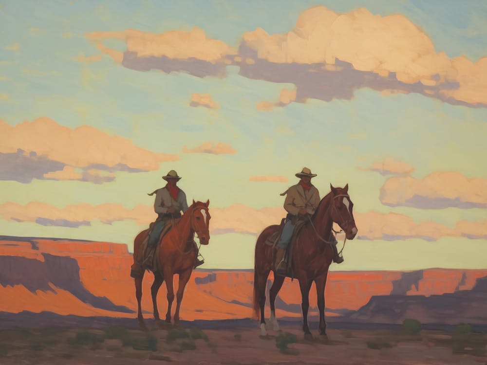 Two Cowboys In The Desert