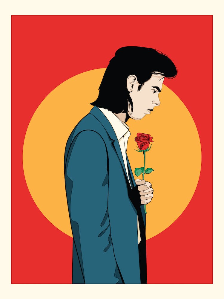 Nick Cave Wild Roses Illustration