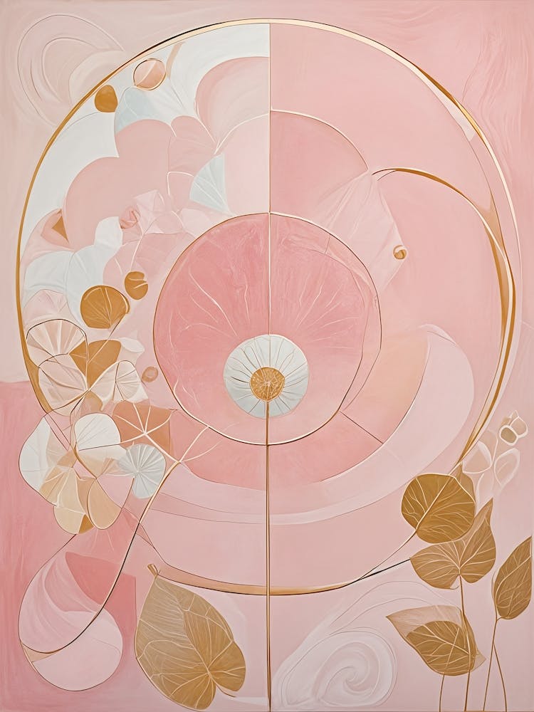 Pink & Gold Abstract