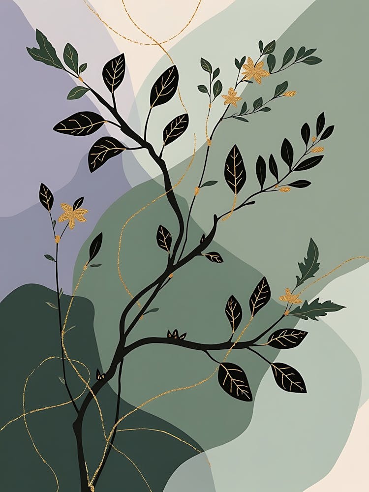 Minimal Meadow in Soft Earth Tones