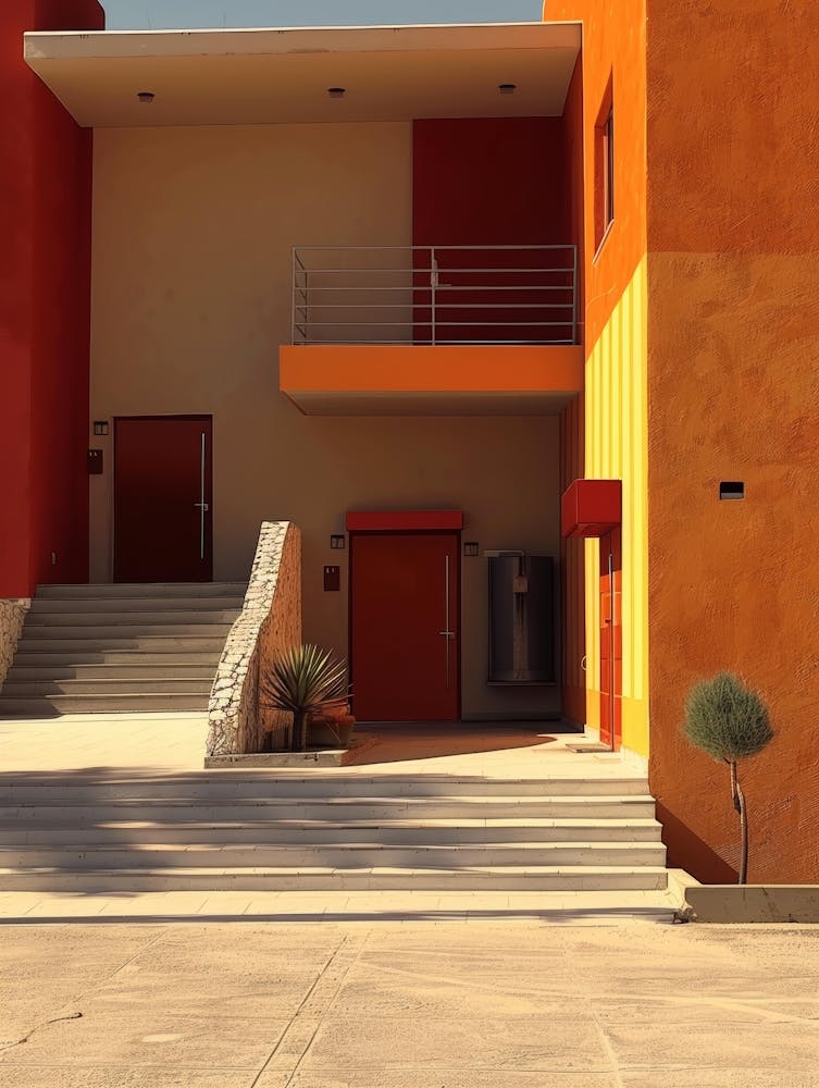 Building With Stairs