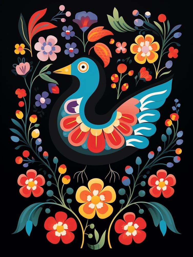 Folk Bird Illustration Pigeon 3