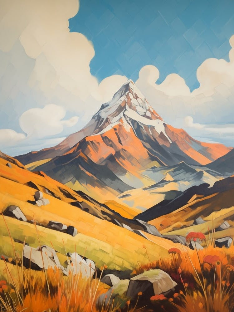 Mount Kenya Kenya 4 Mountain Painting