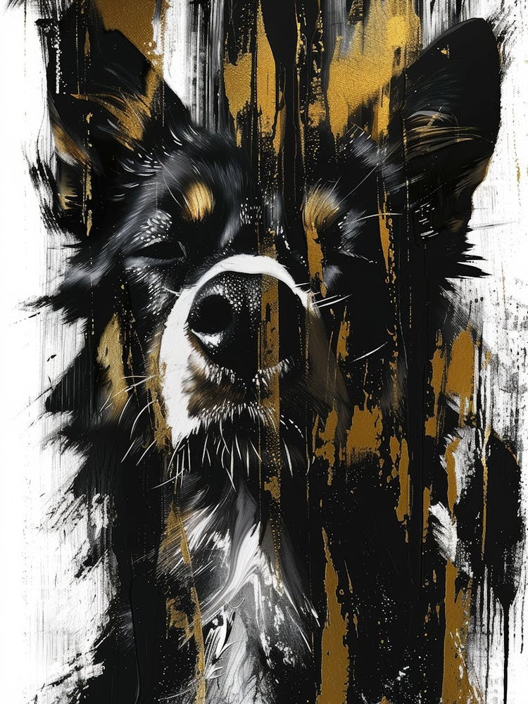 Gold And Black Dog