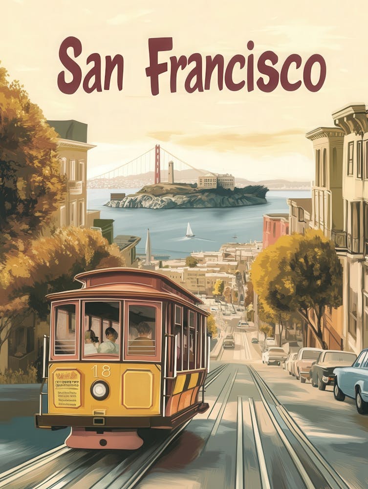 Aihrgdesign A Classic 1960s Travel Poster For San Francisco 1