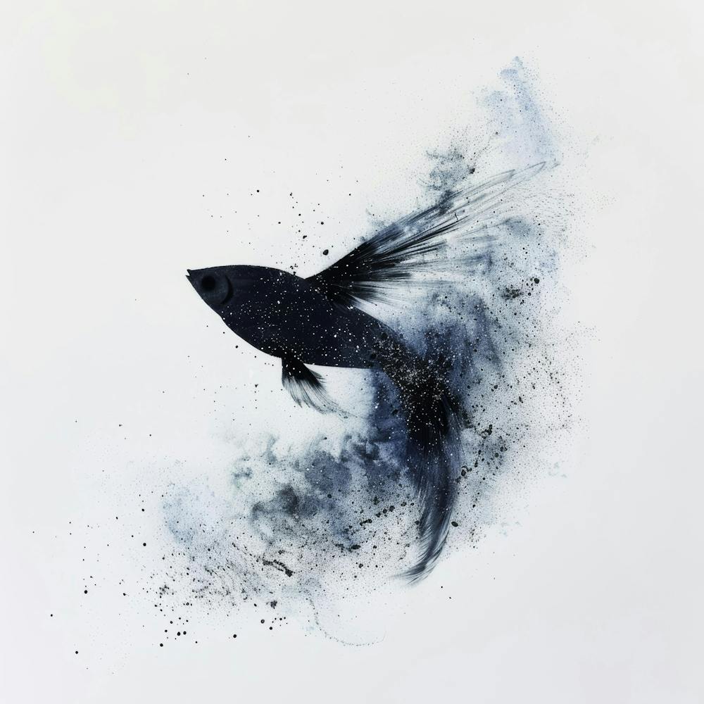 Black Fish Canvas Print