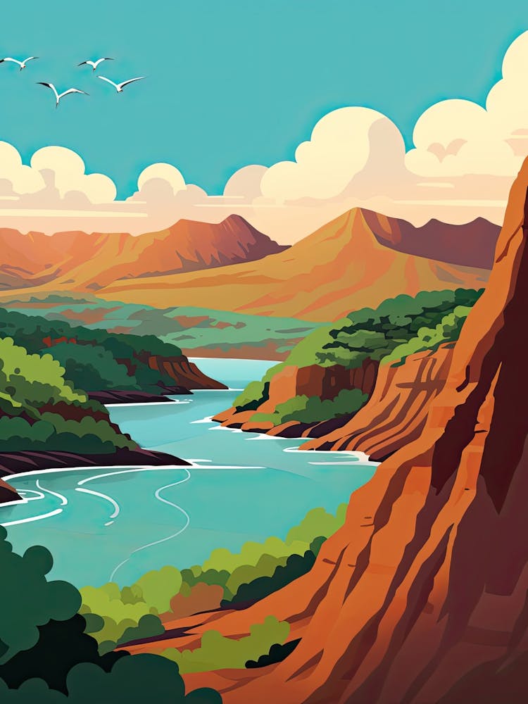 Kauai Hawaï, USA, Illustration Graphique 4