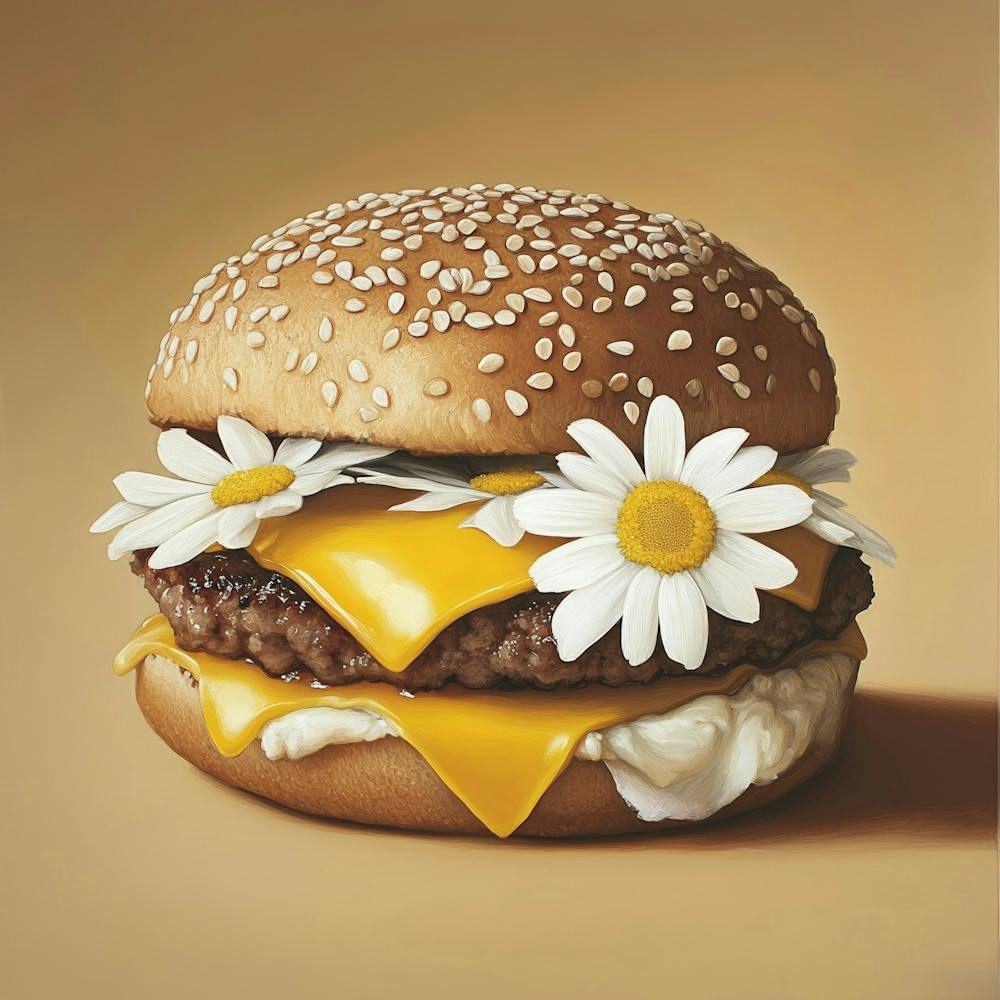 Daisy Burger Art