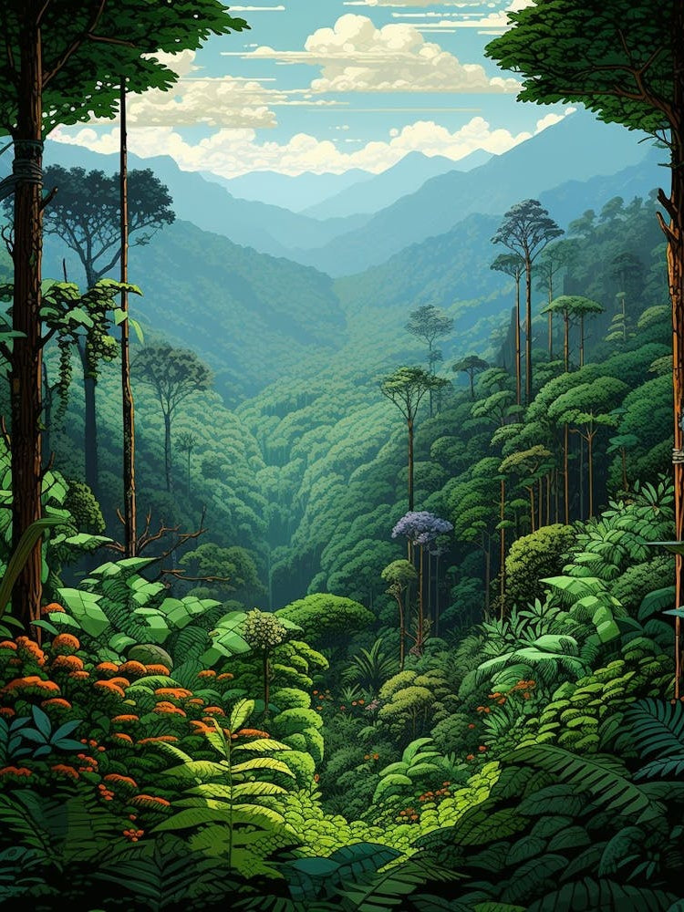 Bwindi Impenetrable Forest Pixel Art 3