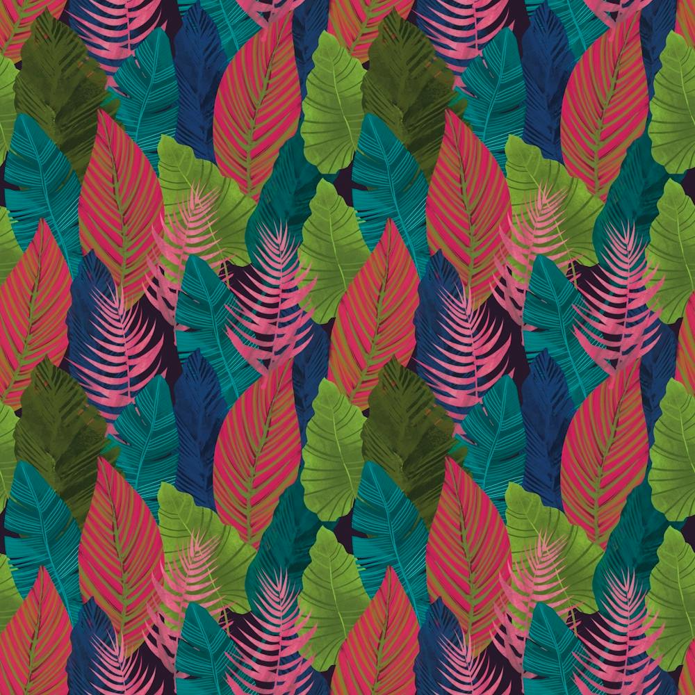 Tropical Leaves Seamless Pattern