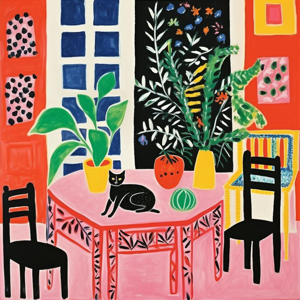 Cat At The Table 9