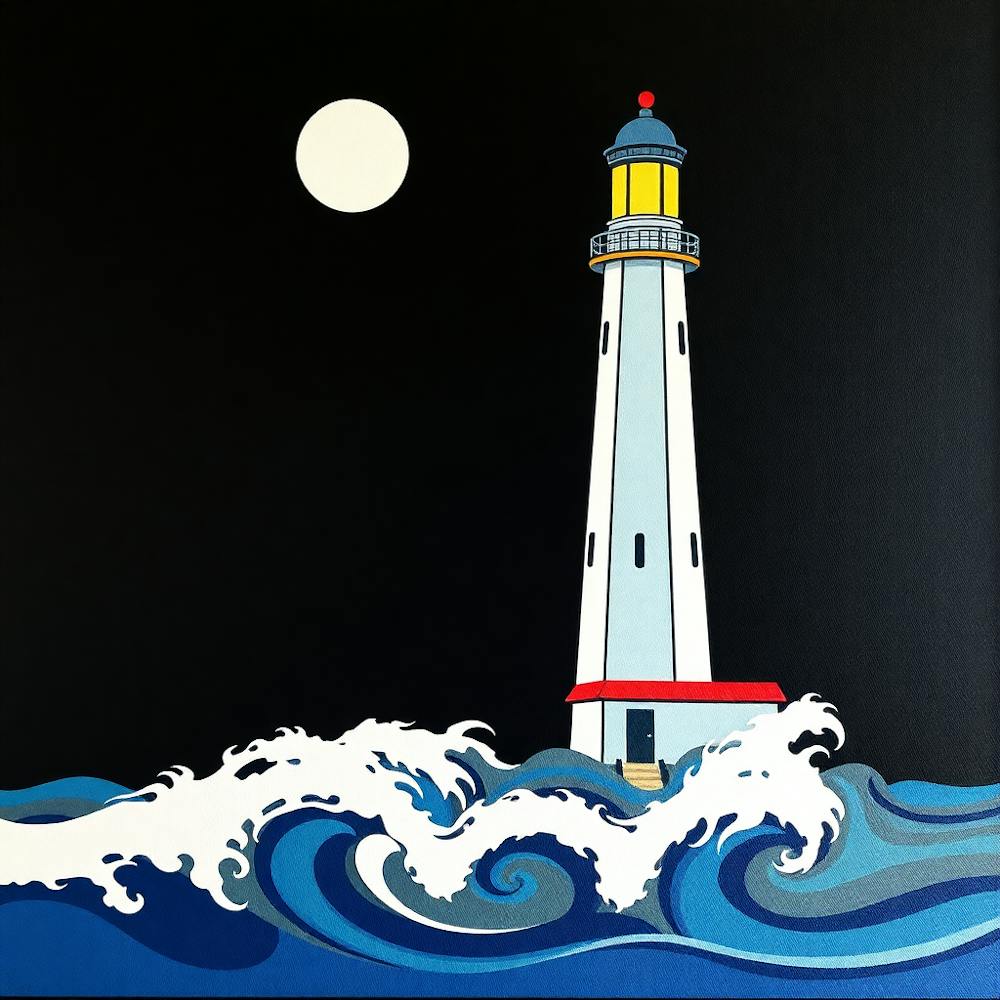 Lighthouse At Night 3