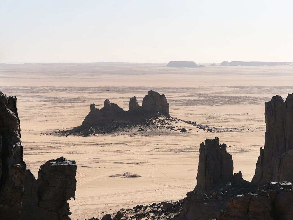 Desert Landscape In The Sahara