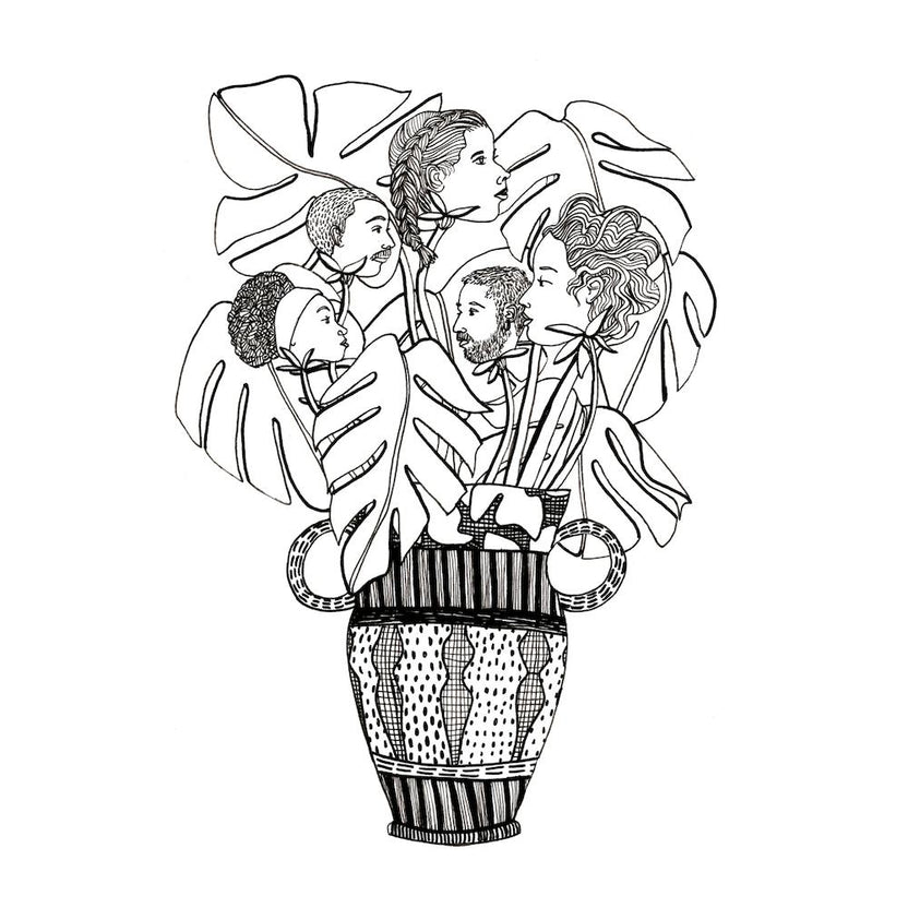 Friendly Faces Plant Square